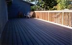 Trex Deck with Wood Rails