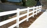 White Vinyl Fence