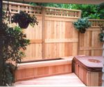 Picture Frame Fence with Catalina Top